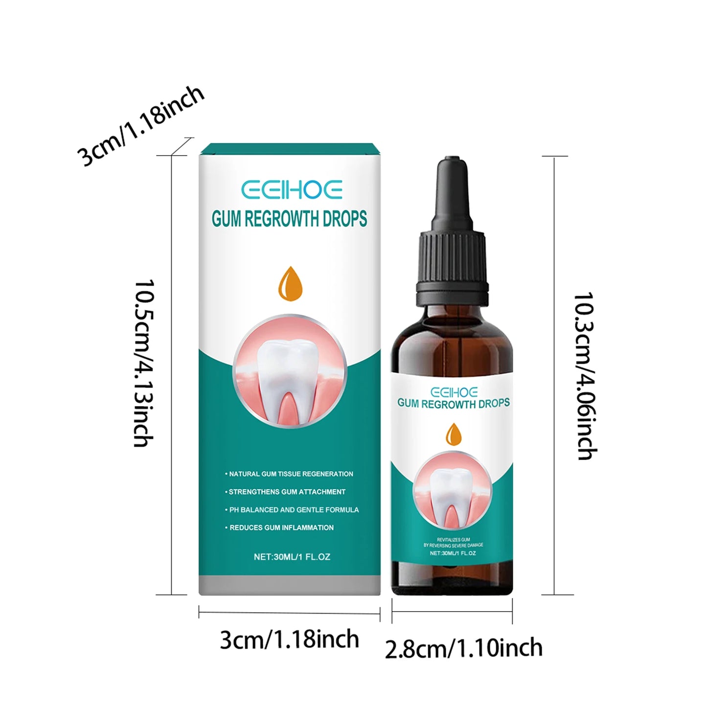 Gingival Repair Drops Quickly Repair of Cavities Caries Teeth Whiten Remove Yellow Plaque Stains Relieve Gums Decay Toothpaste